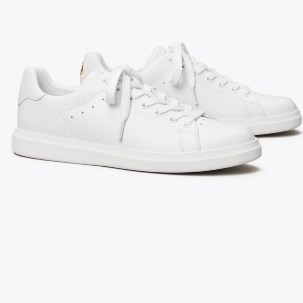 Tory Burch Women's Sz 7.5m M Tory Burch Howell Leather Court Sneaker In White
